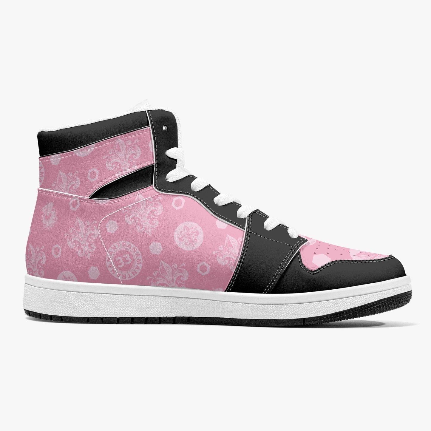 High-Top Leather Sneakers - Awakening Rose