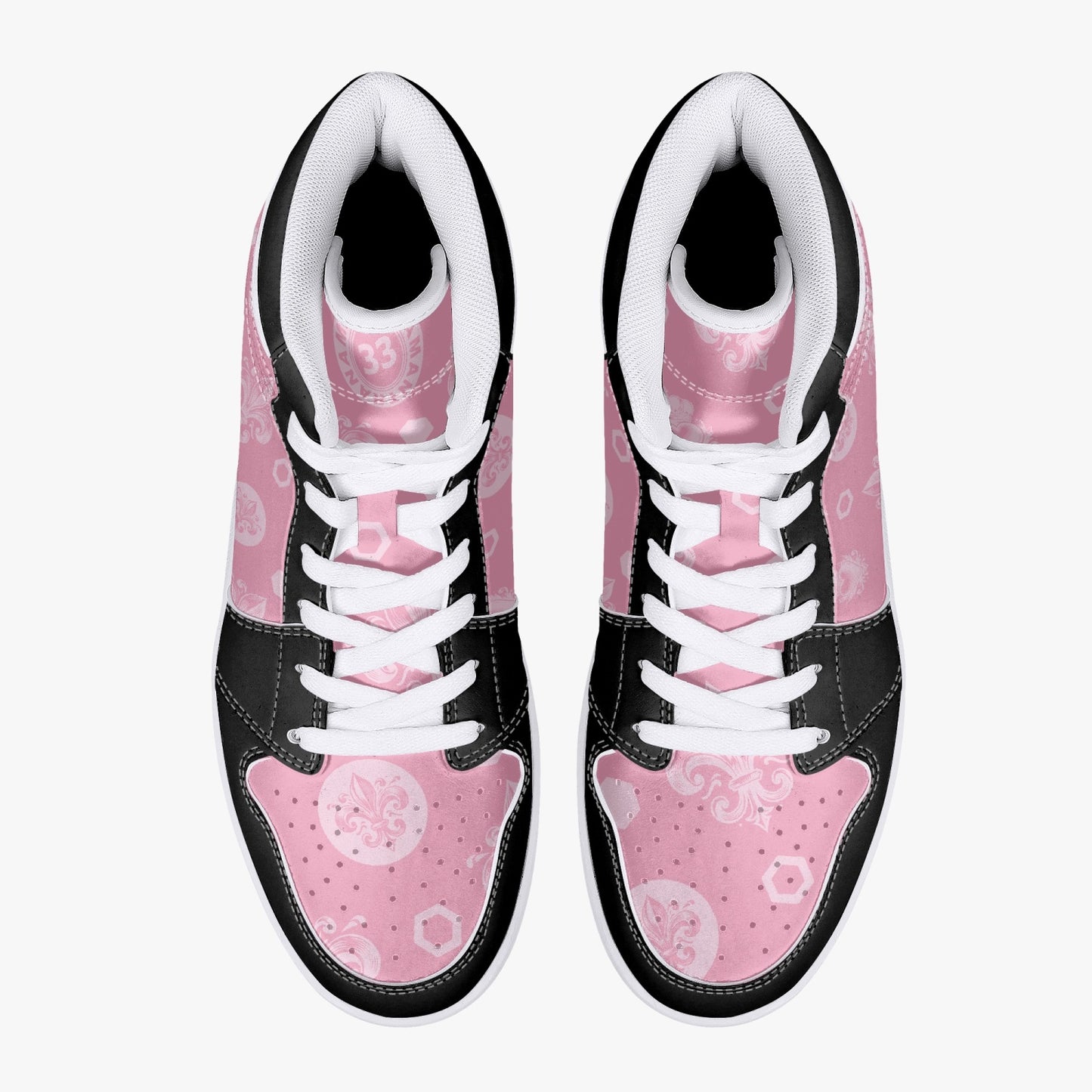High-Top Leather Sneakers - Awakening Rose