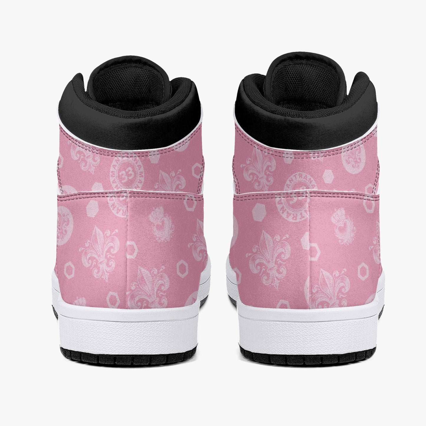 High-Top Leather Sneakers - Awakening Rose