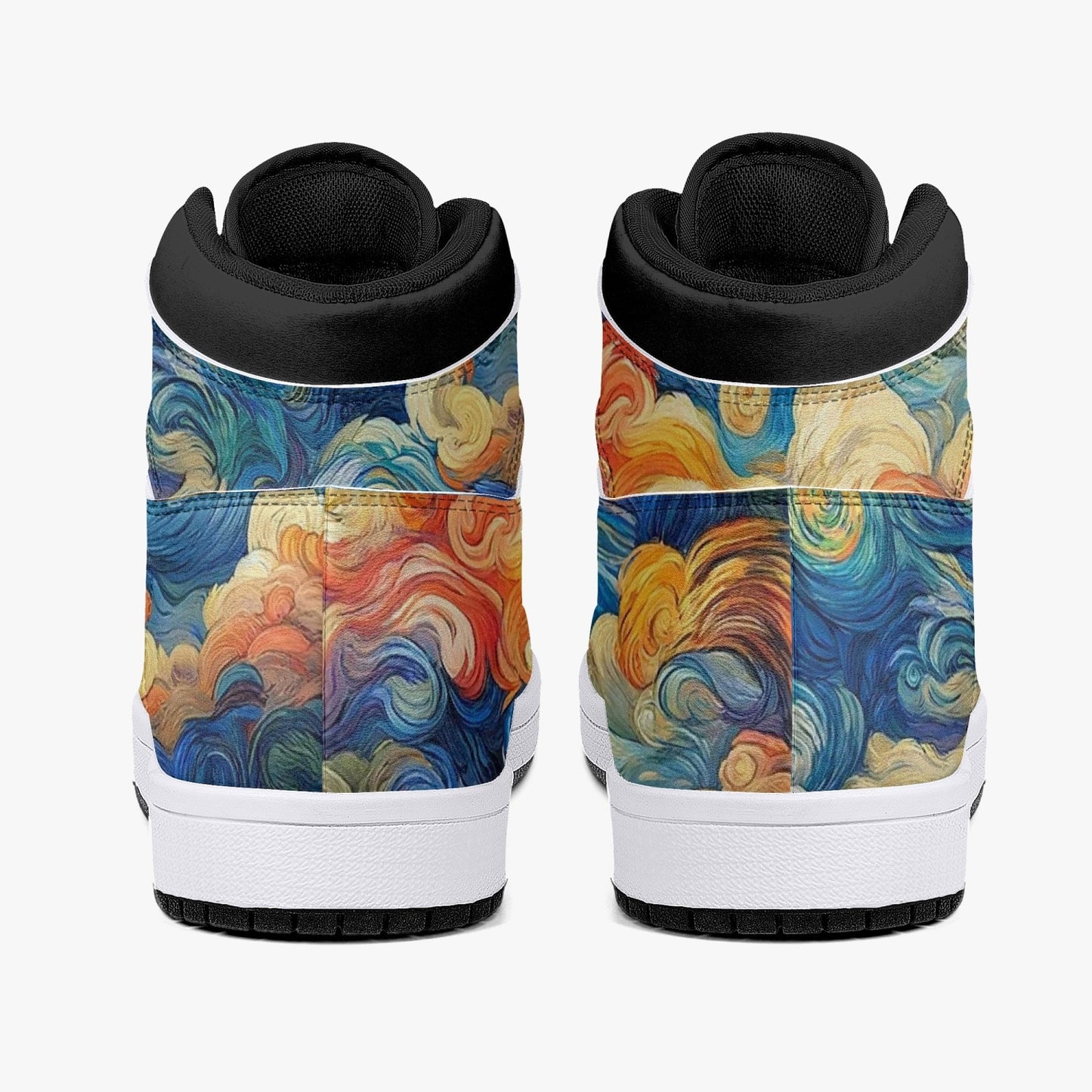 High-Top Leather Sneakers - Trippy World