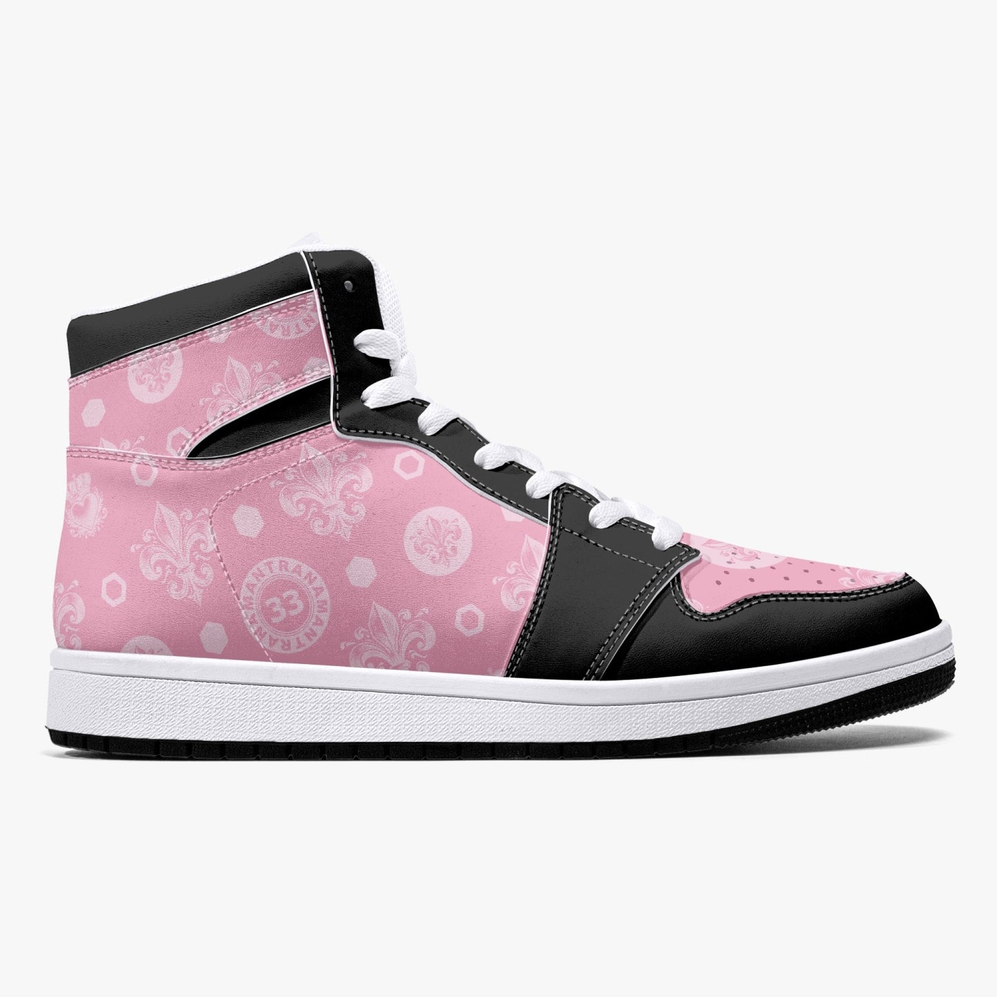 High-Top Leather Sneakers - Awakening Rose