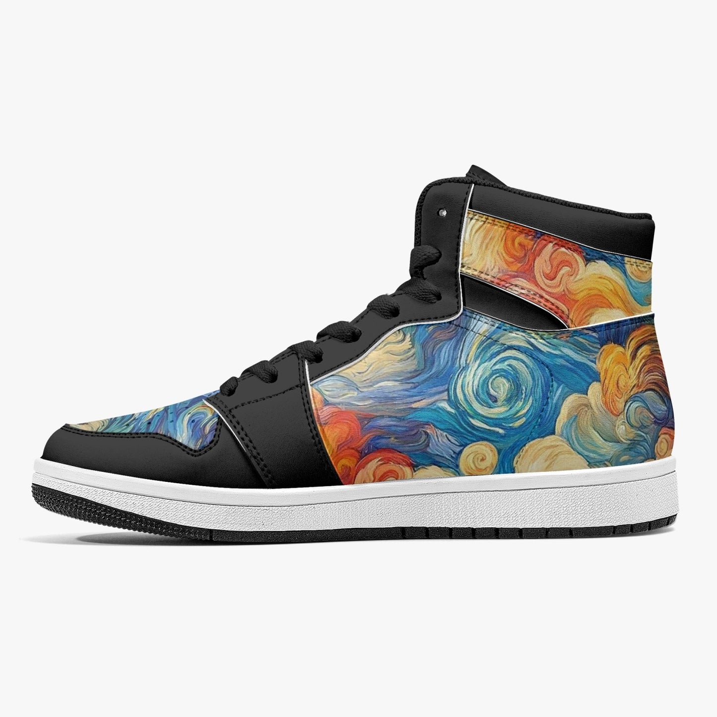 High-Top Leather Sneakers - Trippy World