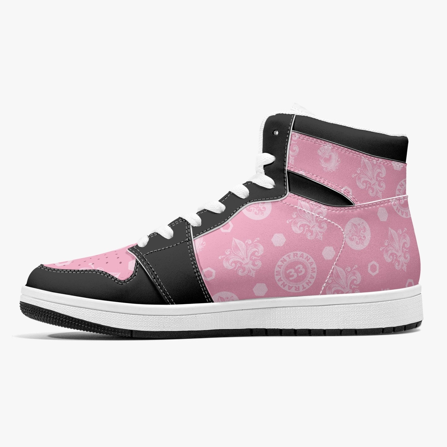 High-Top Leather Sneakers - Awakening Rose