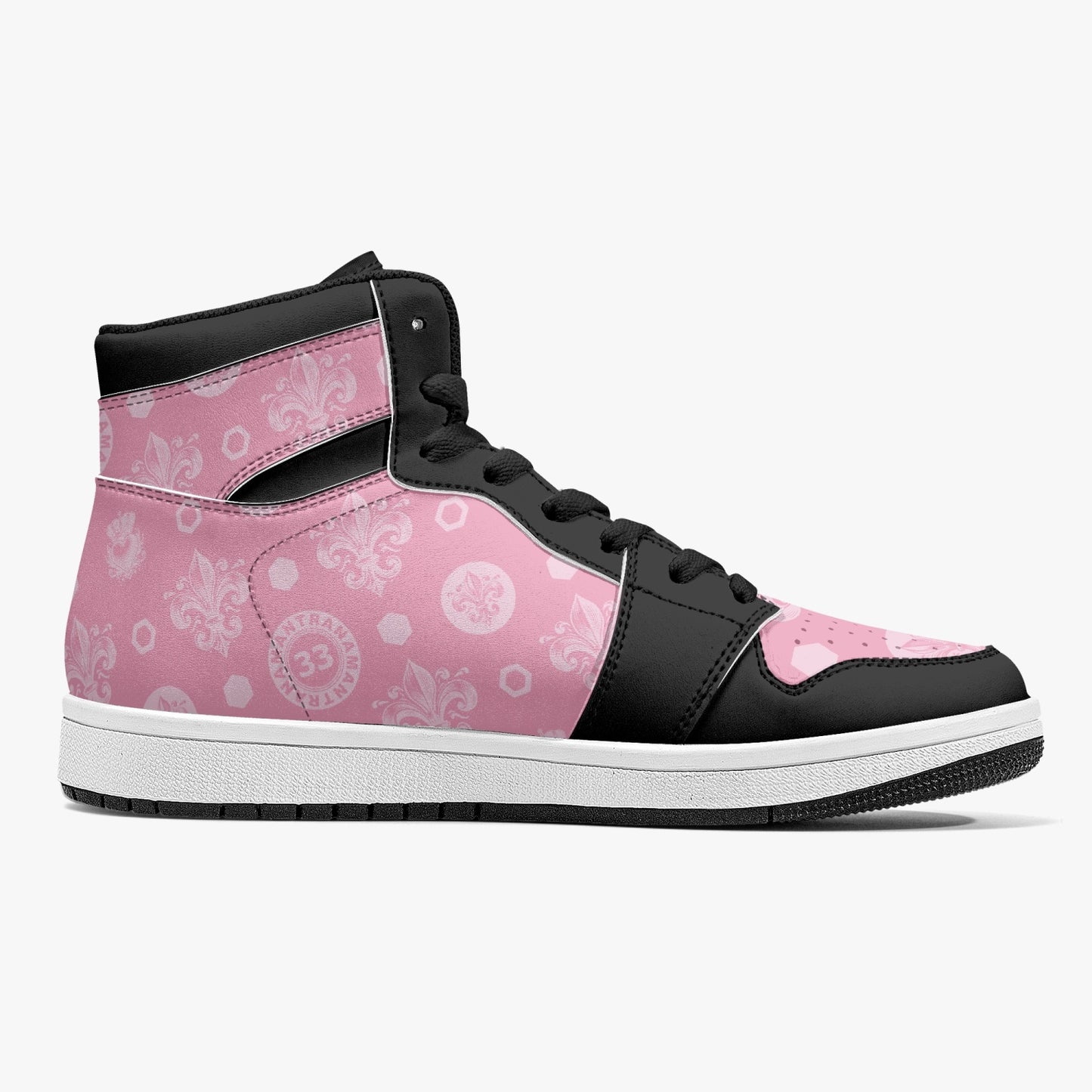 High-Top Leather Sneakers - Awakening Rose