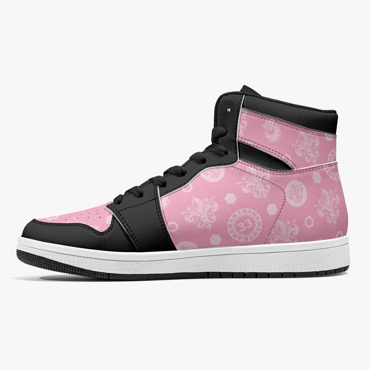 High-Top Leather Sneakers - Awakening Rose