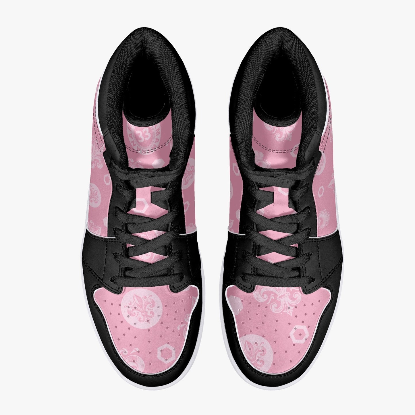 High-Top Leather Sneakers - Awakening Rose