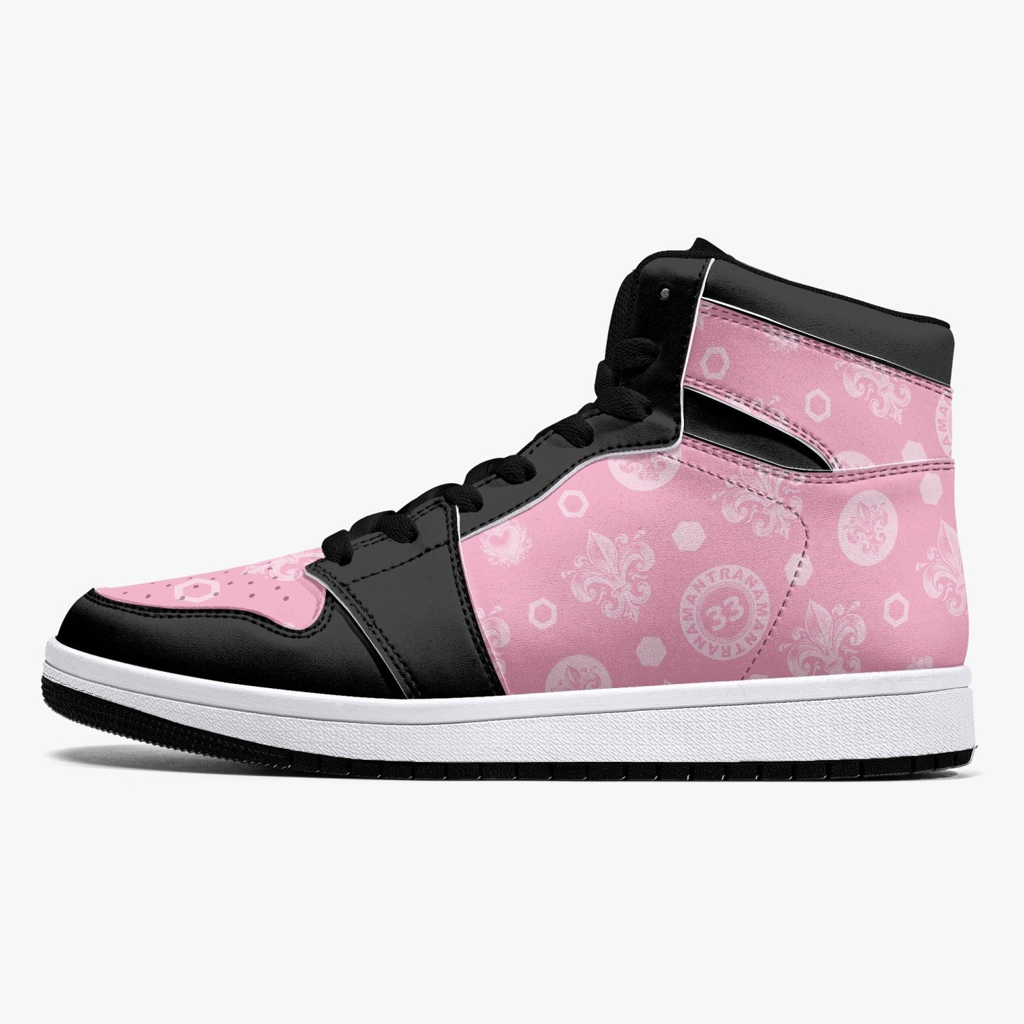 High-Top Leather Sneakers - Awakening Rose