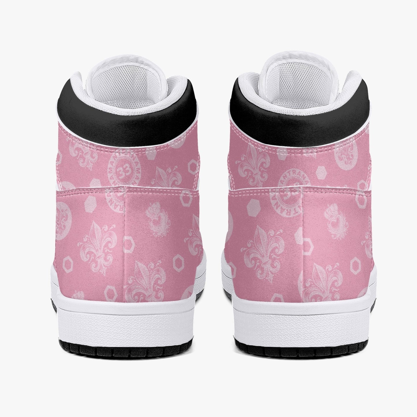 High-Top Leather Sneakers - Awakening Rose