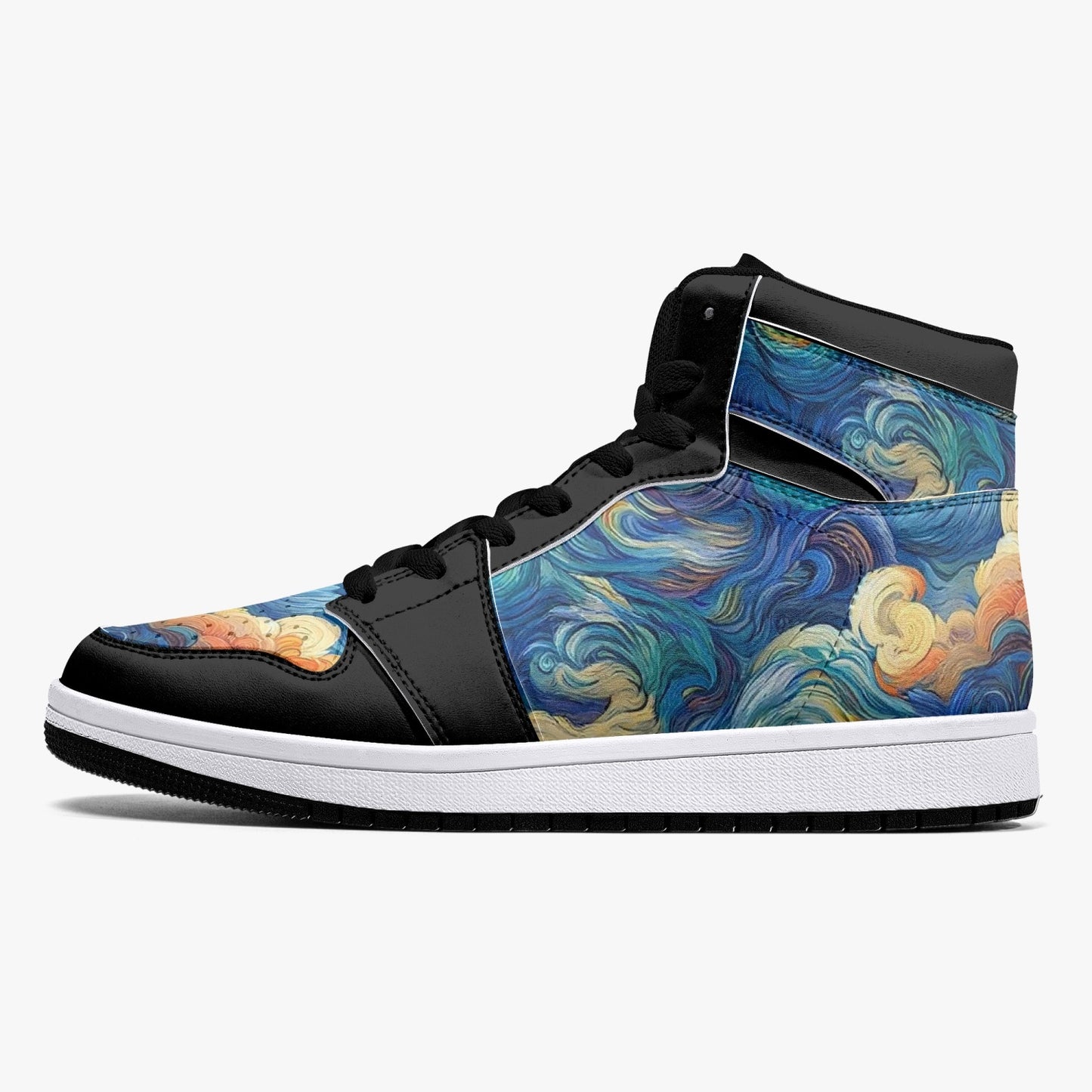 High-Top Leather Sneakers - Trippy World
