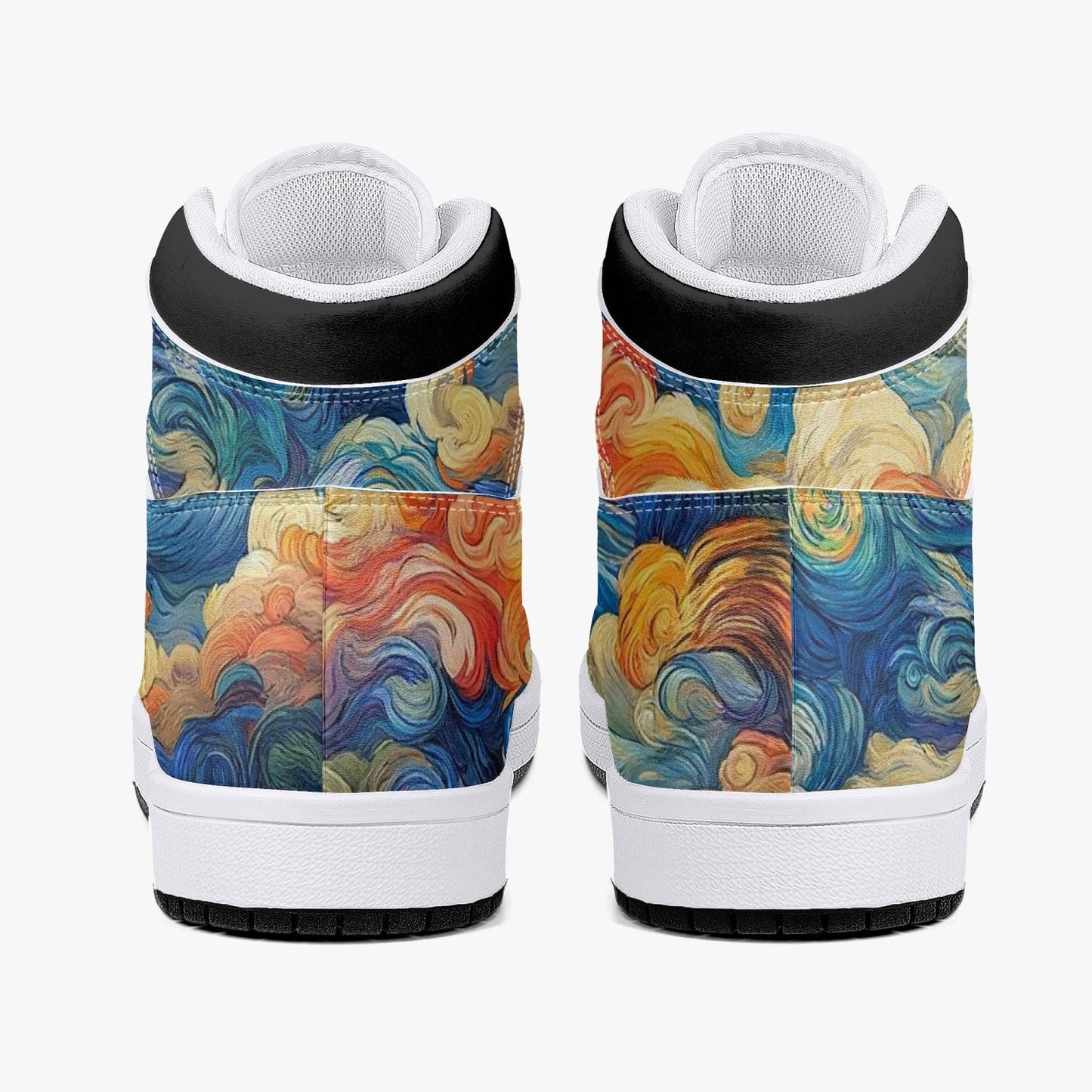 High-Top Leather Sneakers - Trippy World