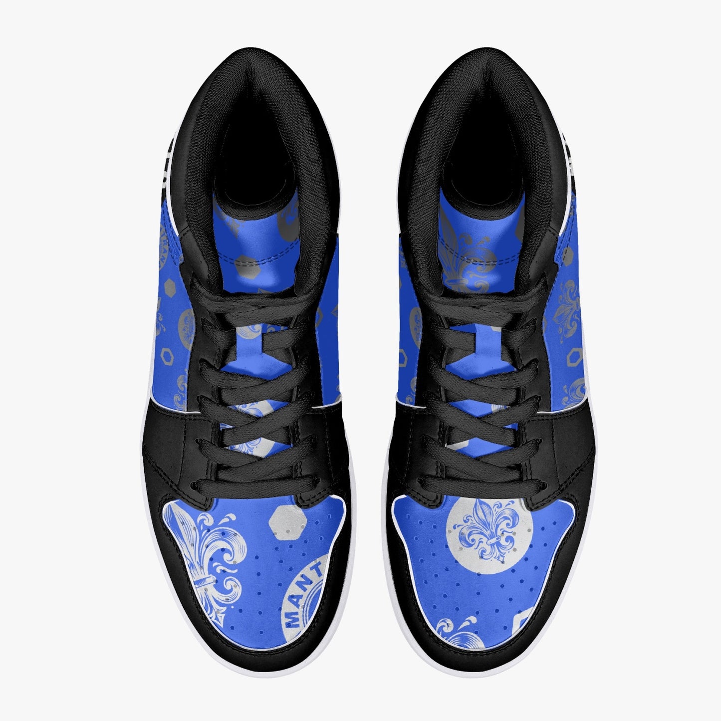 High-Top Leather Sneakers - Awakening Royal Blue