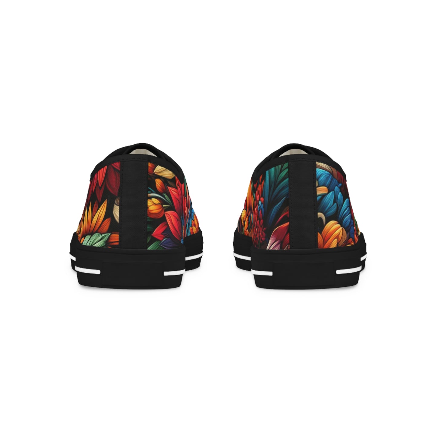 Men's Low Top Sneakers - Flowers