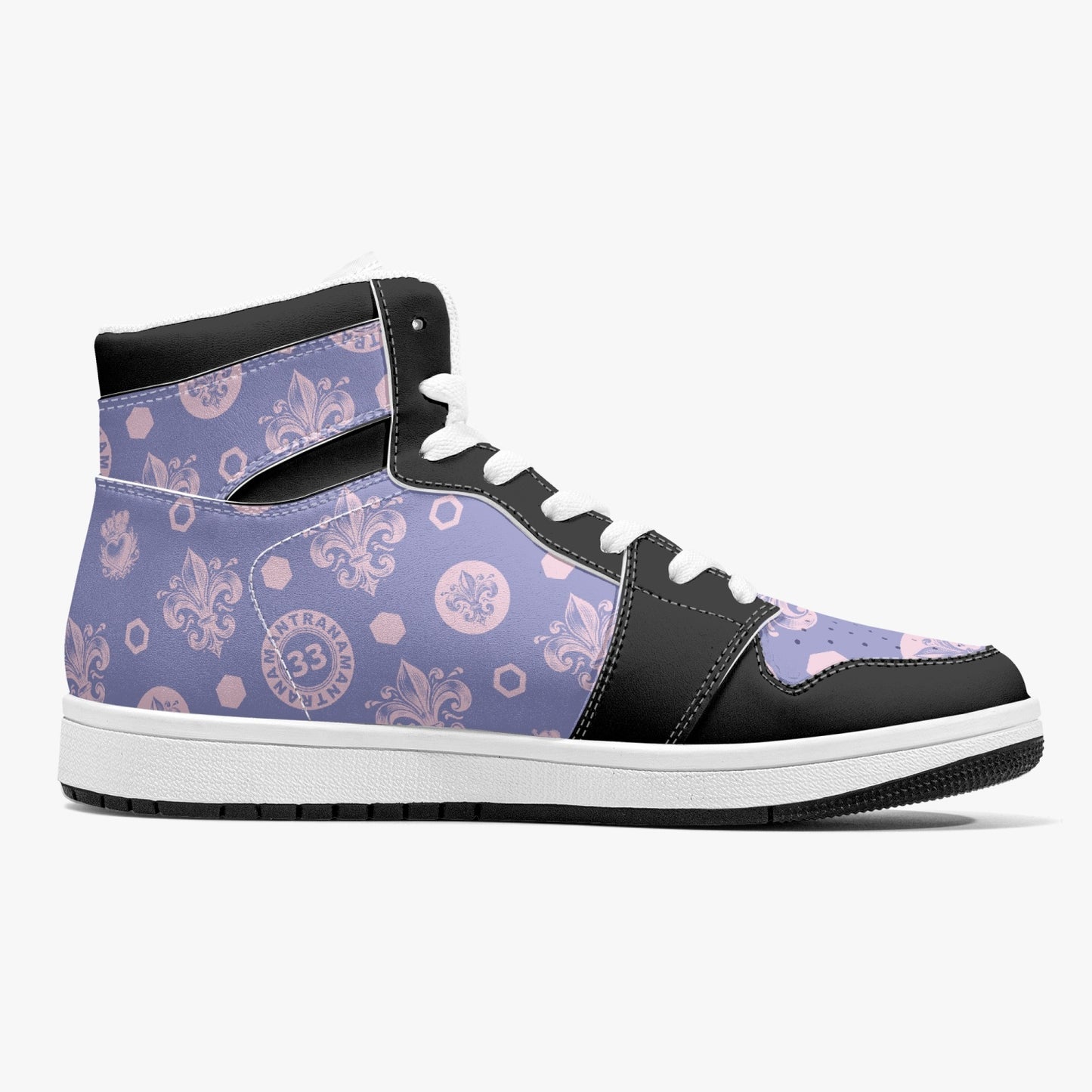 High-Top Leather Sneakers - Awakening Purple