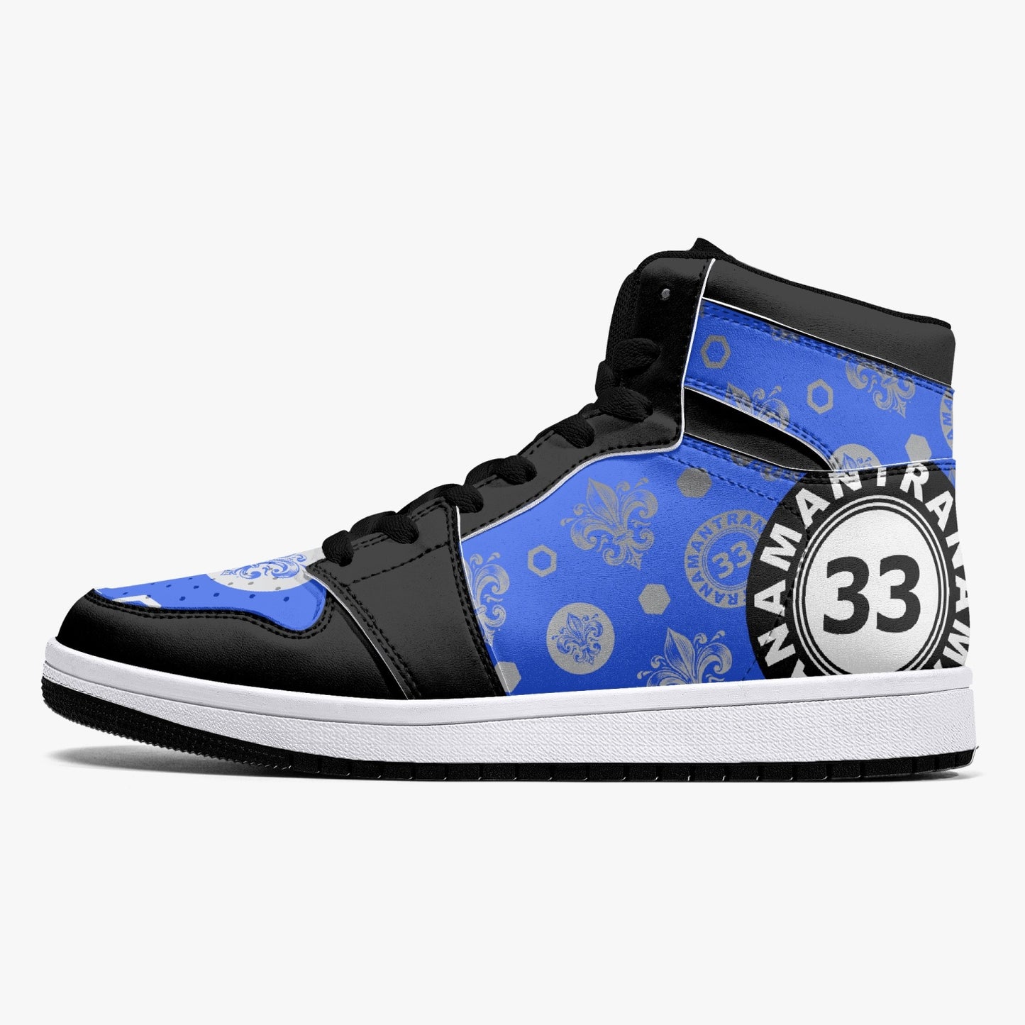 High-Top Leather Sneakers - Awakening Royal Blue