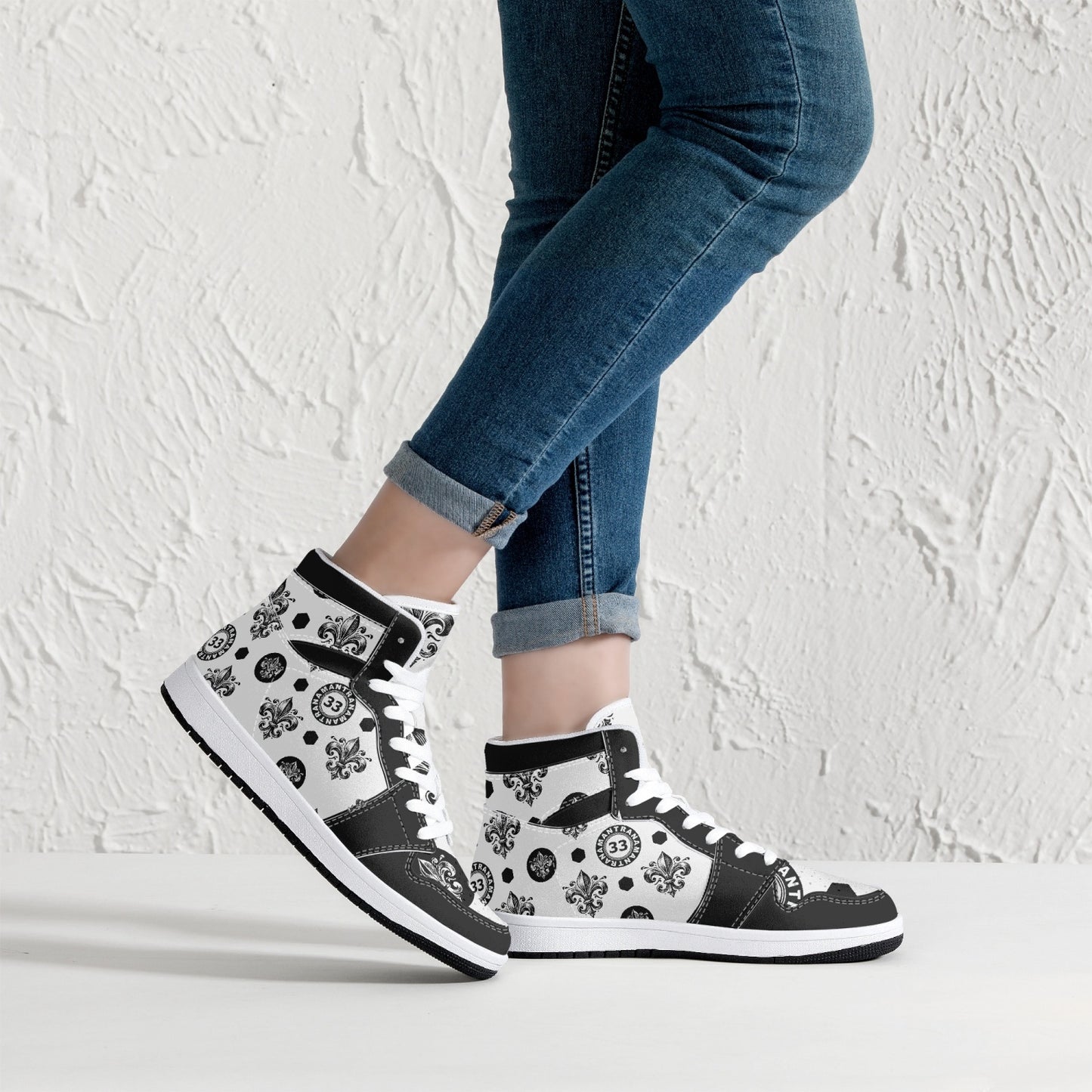 High-Top Leather Sneakers - Awakening