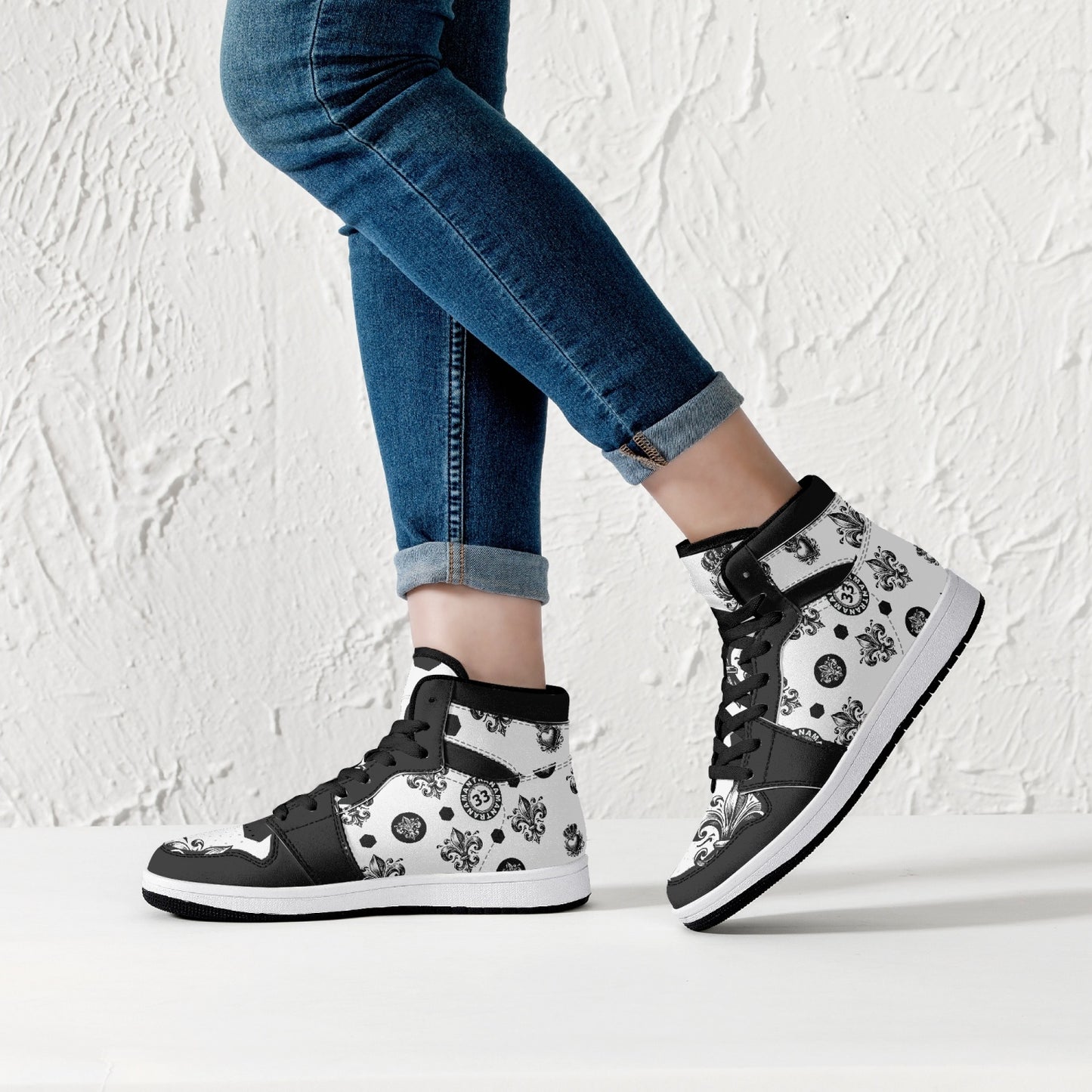 High-Top Leather Sneakers - Awakening