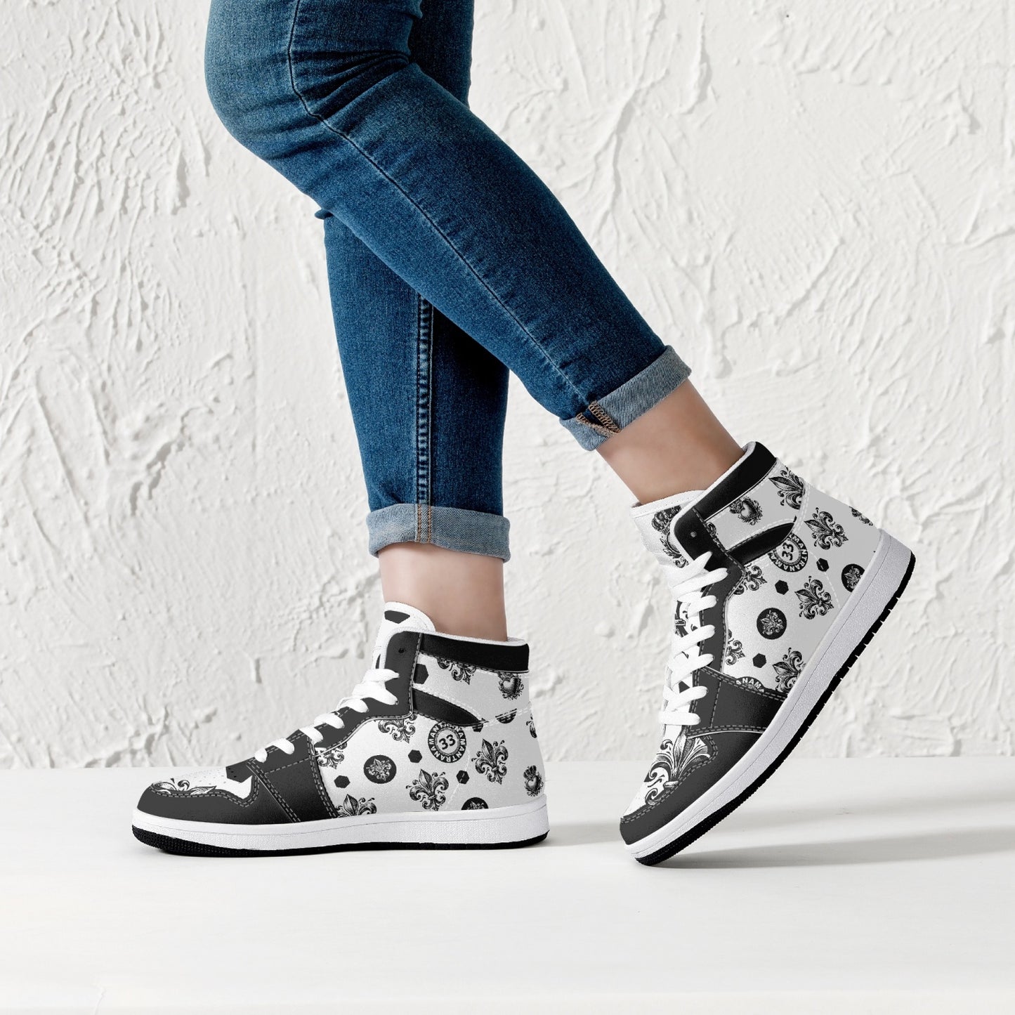 High-Top Leather Sneakers - Awakening